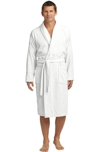 R103 - Port Authority Checkered Terry Shawl Collar Robe