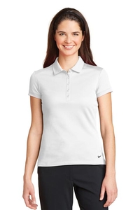 746100 - Nike Golf Ladies Dri-FIT Solid Icon Pique Modern Fit Polo.  746100