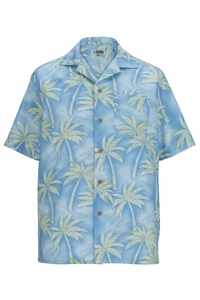 1034 - Edwards Tropical Palm Tree Camp Shirt