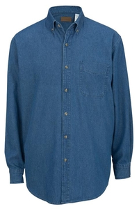 1093 - Edwards Men's Denim Mid Weight Long Sleeve Shirt