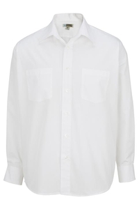1160 - Edwards Men's Long Sleeve 2 Pocket Broadcloth Shirt
