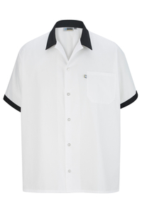 1304 - Edwards Men's Button Front Shirt with Trim