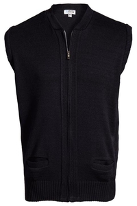 302 - Edwards Men's Heaveyweight Acrylic Full Zip Sweater Vest