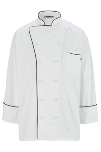 3308 - Edwards Men's 12 Button Chef coat with Piping