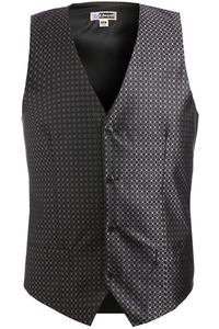 4396 - Edwards Men's Grid Brocade Vest