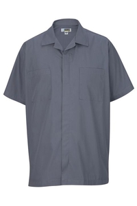 4889 - Edwards Men's Zip Front Housekeeping Shirt