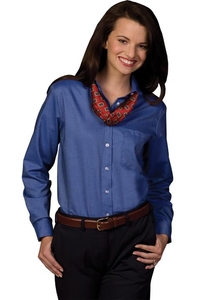 5077 - Edwards Ladies' Long Sleeve Oxford Shirt