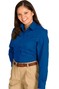 5750 - Edwards Ladies' Long Sleeve Cotton Plus Twill Shirt