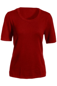 7055 - Edwards Ladies' Scoop Neck Short Sleeve Sweater