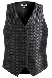 7396 - Edwards Ladies' Grid Brocade Vest