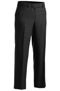 8760 - Edwards Ladies' Easy Fit Mid Rise Microfiber Flat Front Pant