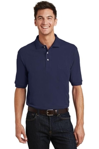K420P - Port Authority Heavyweight Cotton Pique Polo with Pocket.  K420P