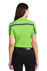 L547 - Port Authority Ladies Silk Touch Performance Colorblock Stripe Polo