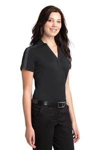 L547 - Port Authority Ladies Silk Touch Performance Colorblock Stripe Polo