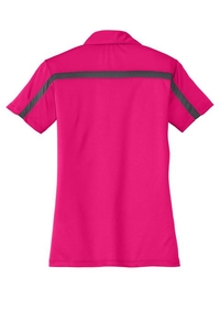 L547 - Port Authority Ladies Silk Touch Performance Colorblock Stripe Polo