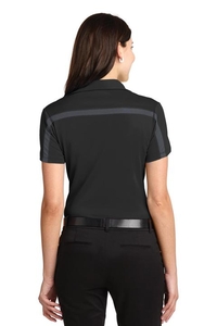 L547 - Port Authority Ladies Silk Touch Performance Colorblock Stripe Polo