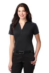 L547 - Port Authority Ladies Silk Touch Performance Colorblock Stripe Polo