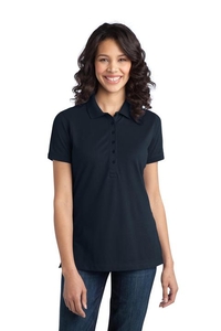 L555 - Port Authority Ladies Stretch Pique Polo