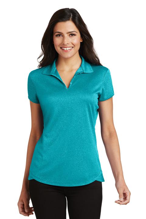 L576 - Port Authority Ladies Trace Heather Polo