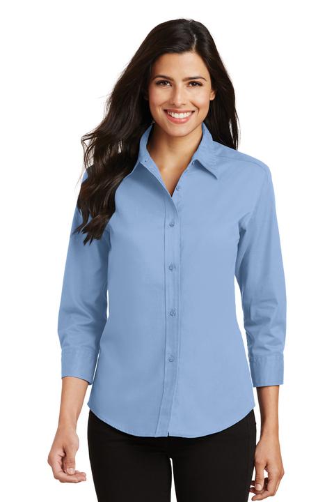 L612 - Port Authority Ladies 3/4-Sleeve Easy Care Shirt