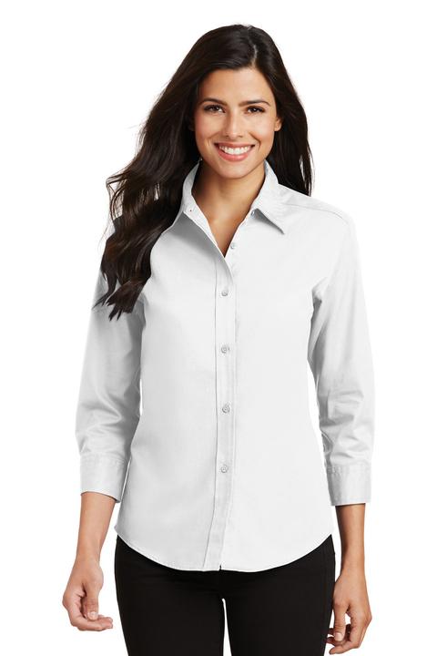 L612 - Port Authority Ladies 3/4-Sleeve Easy Care Shirt