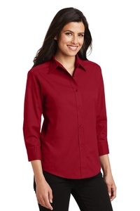 L612 - Port Authority Ladies 3/4-Sleeve Easy Care Shirt