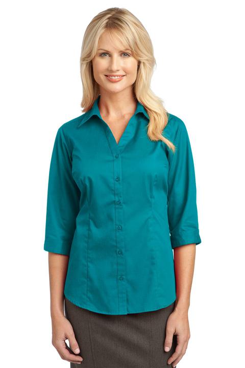 L6290 - Port Authority Ladies 3/4 Sleeve Blouse