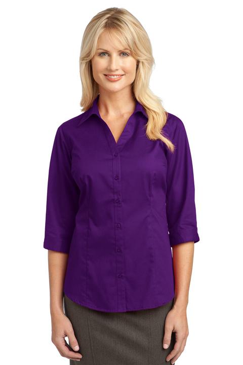 L6290 - Port Authority Ladies 3/4 Sleeve Blouse