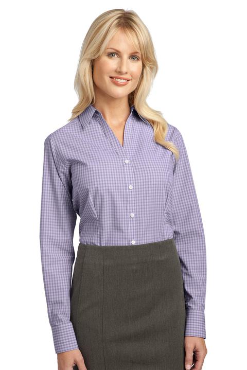 L639 - Port Authority Ladies Plaid Pattern Easy Care Shirt