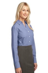 L639 - Port Authority Ladies Plaid Pattern Easy Care Shirt