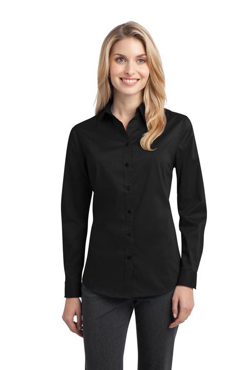 L646 - Port Authority Ladies Stretch Poplin Shirt