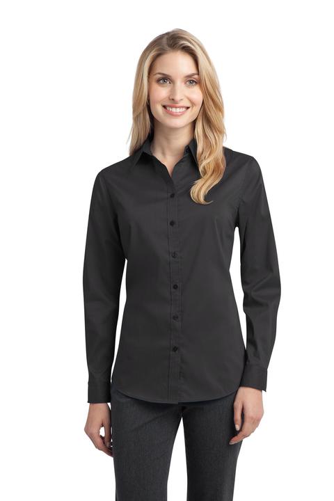 L646 - Port Authority Ladies Stretch Poplin Shirt