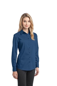 L646 - Port Authority Ladies Stretch Poplin Shirt