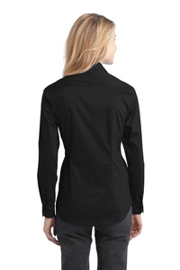 L646 - Port Authority Ladies Stretch Poplin Shirt