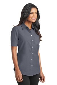 L659 - Port Authority Ladies Short Sleeve SuperPro Oxford Shirt