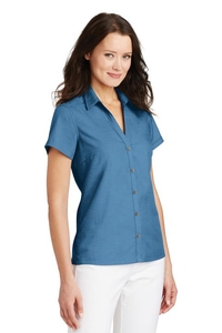 L662 - Port Authority Ladies Textured Camp Shirt