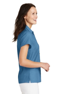 L662 - Port Authority Ladies Textured Camp Shirt