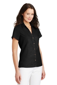 L662 - Port Authority Ladies Textured Camp Shirt