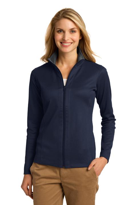 L805 - Port Authority Ladies Vertical Texture Full-Zip Jacket