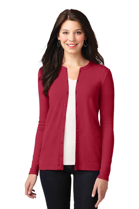 LM1008 - Port Authority Ladies Concept Stretch Button-Front Cardigan