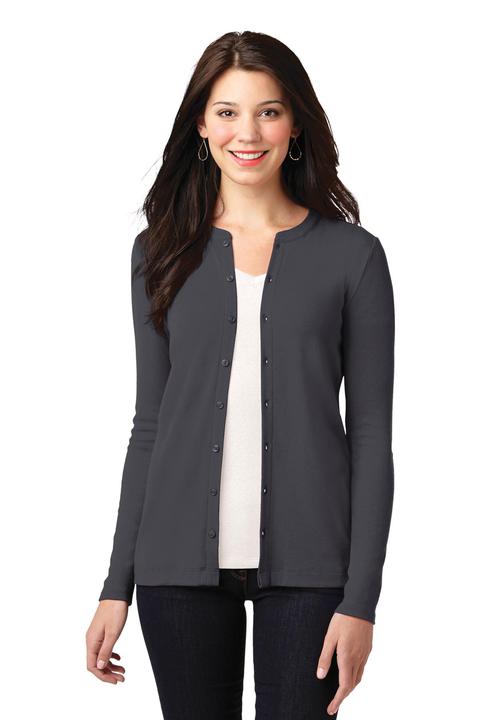 LM1008 - Port Authority Ladies Concept Stretch Button-Front Cardigan