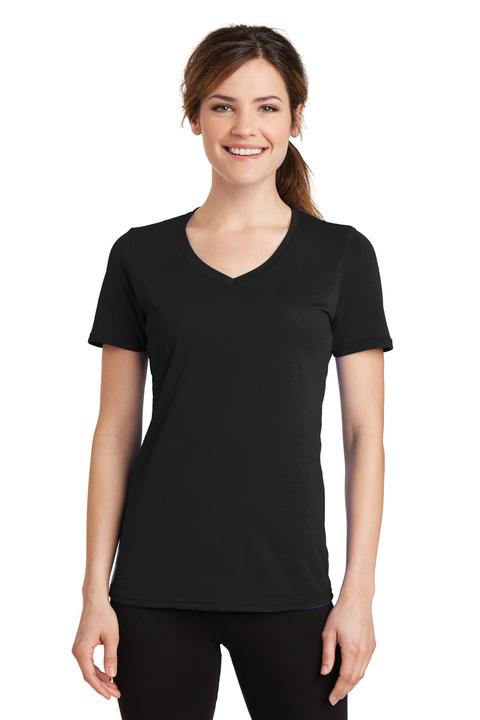 LPC381V - Port & Company Ladies Performance Blend V-Neck Tee