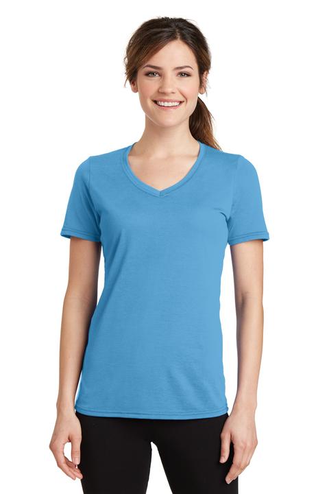 LPC381V - Port & Company Ladies Performance Blend V-Neck Tee