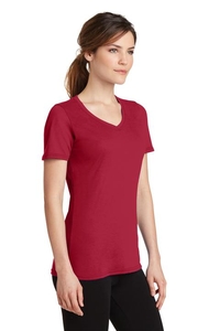 LPC381V - Port & Company Ladies Performance Blend V-Neck Tee