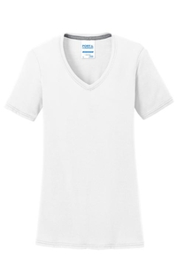 LPC381V - Port & Company Ladies Performance Blend V-Neck Tee