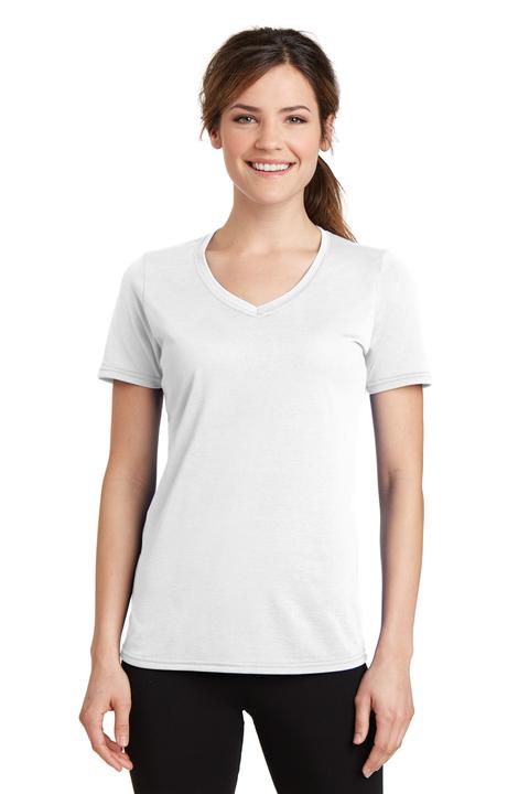 LPC381V - Port & Company Ladies Performance Blend V-Neck Tee