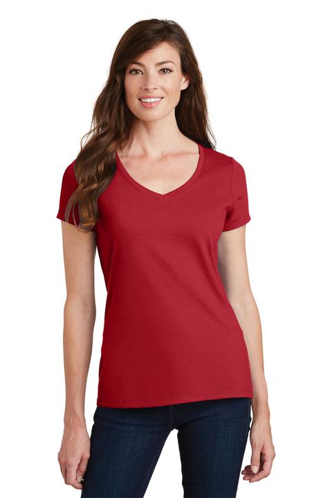 LPC450V - Port & Company Ladies Fan Favorite V-Neck Tee