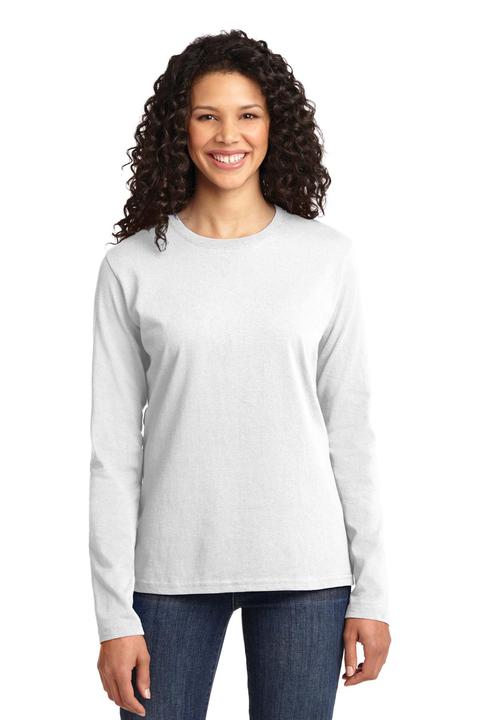 LPC54LS - Port & Company Ladies Long Sleeve Core Cotton Tee