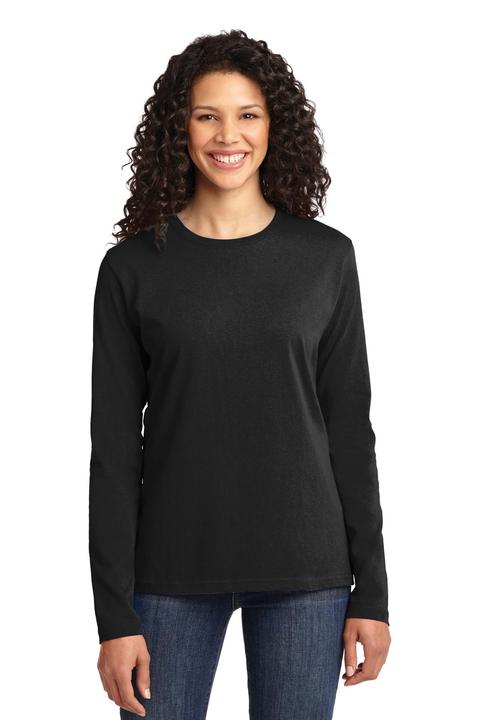 LPC54LS - Port & Company Ladies Long Sleeve Core Cotton Tee