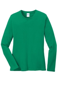 LPC54LS - Port & Company Ladies Long Sleeve Core Cotton Tee